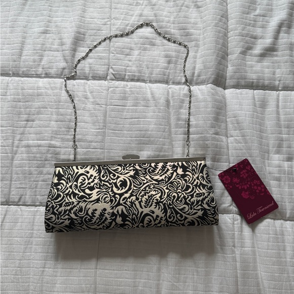 Lulu Townsend Handbags - Lulu Townsend black and gold clutch purse
